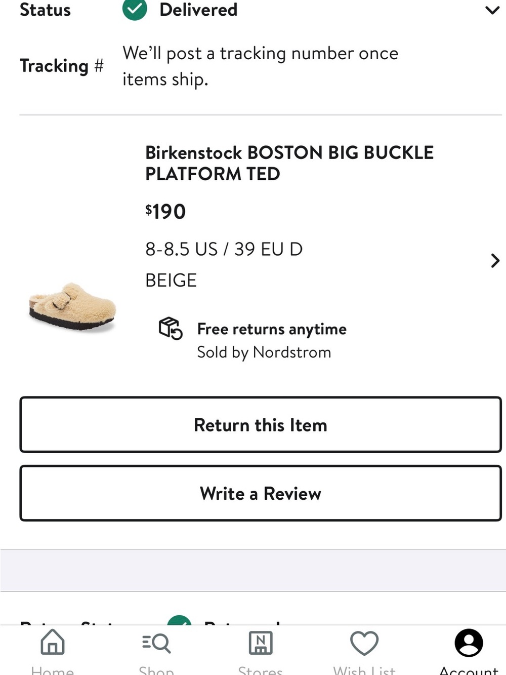 Birkenstock Papillio Boston Big Buckle Clogs Sherpa/Shearling Beige Size 39 - Picture 9 of 9